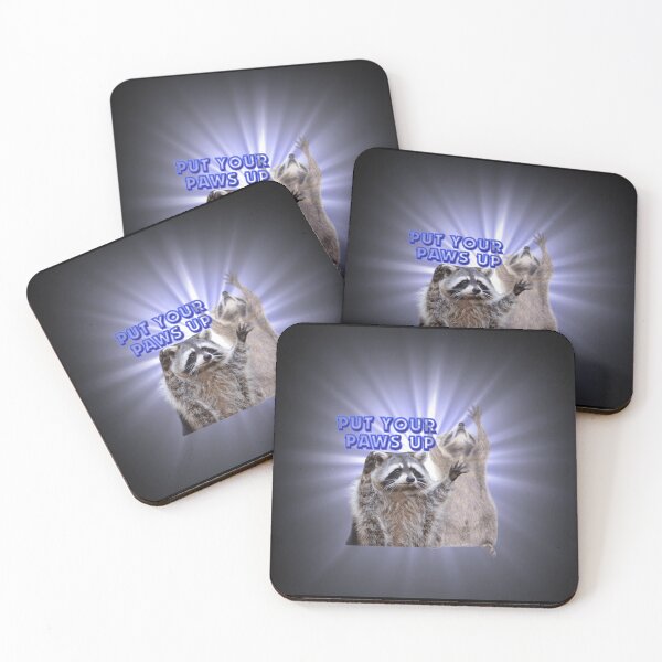 Item preview, Put Your Paws Up Raccoons designed and sold by LILAC-INFANT.