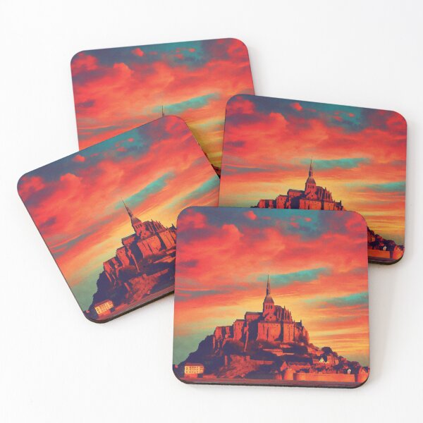 Item preview, Mont Saint-Michel at Sunset designed and sold by badguyduh.