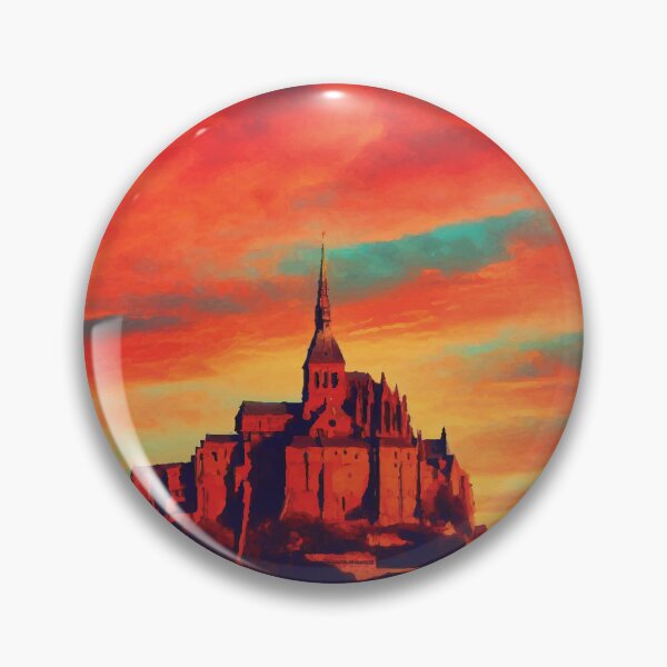 Item preview, Mont Saint-Michel at Sunset designed and sold by badguyduh.