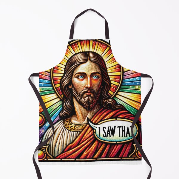 Item preview, Stained Glass Jesus I Saw That designed and sold by CircaSassy.