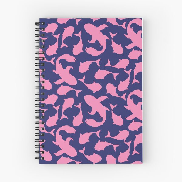 Item preview, Navy & Pink Swimming Koi Fish designed and sold by BayhillStudio.