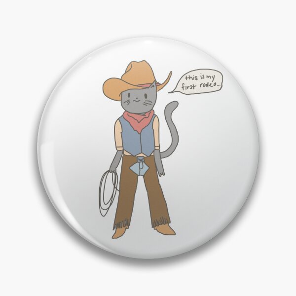 Item preview, Cowboy Cat - This is My First Rodeo designed and sold by marnilauren.