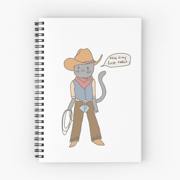 Item preview, Cowboy Cat - This is My First Rodeo designed and sold by marnilauren.