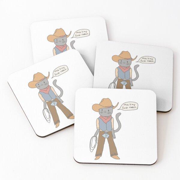 Item preview, Cowboy Cat - This is My First Rodeo designed and sold by marnilauren.