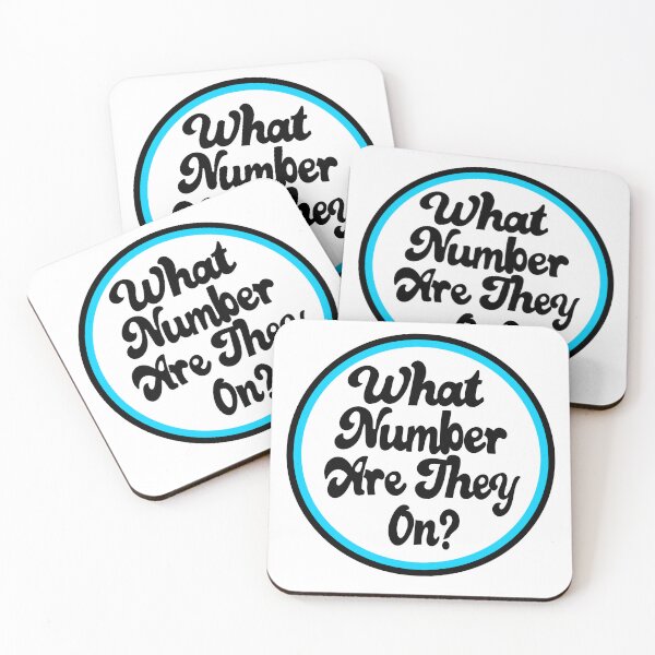 Item preview, What Number Are They On? Aqua designed and sold by Fancyc.