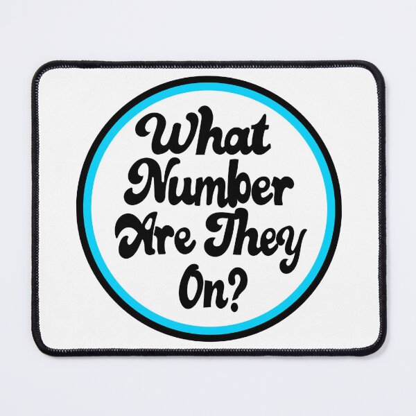 Item preview, What Number Are They On? Aqua designed and sold by Fancyc.