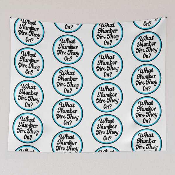 Item preview, What Number Are They On? Aqua designed and sold by Fancyc.