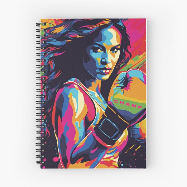 Item preview, Boxer woman with lots of multicolor designed and sold by MaestroBear.