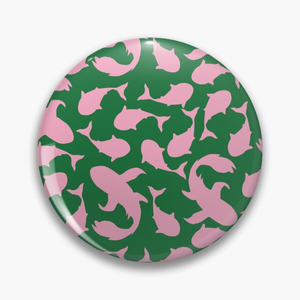 Artikelvorschau, Rosa und grüne schwimmende Koi-Fische entworfen und verkauft von BayhillStudio.