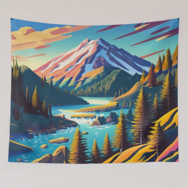 Item preview,  Oregon Mountain, River, And Trees designed and sold by OregonsOwn.