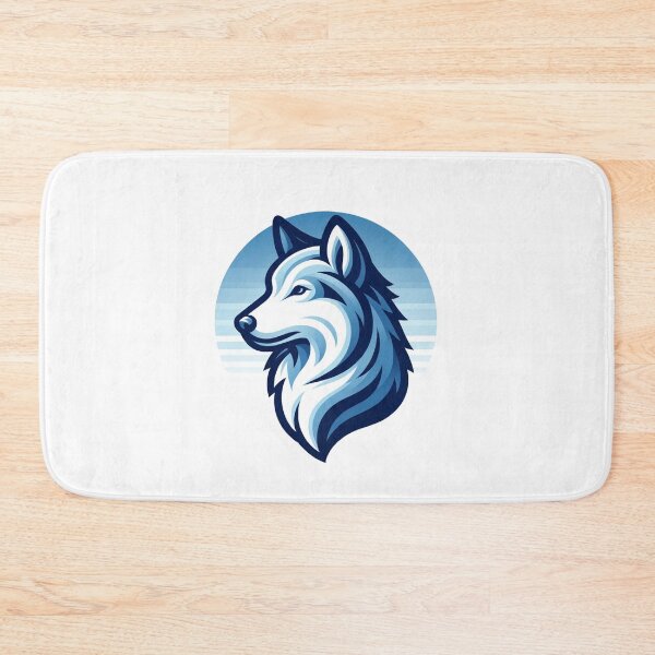 Item preview, Blue Wolfdog designed and sold by Retro Travel Design.