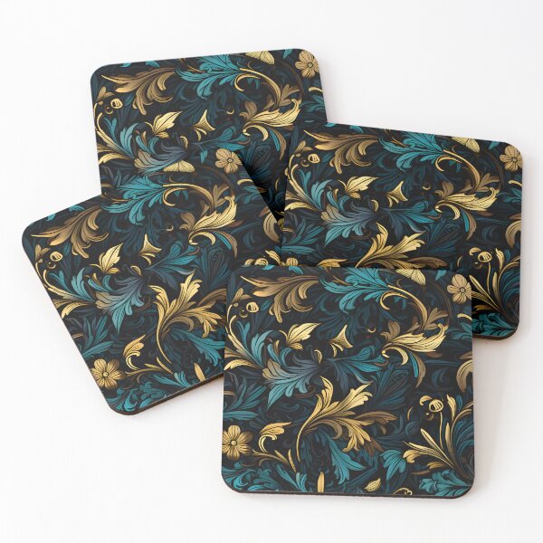 Item preview, Golden Midnight Blooms I designed and sold by the-lamplighter.