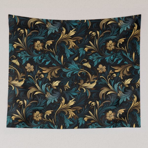 Item preview, Golden Midnight Blooms I designed and sold by the-lamplighter.