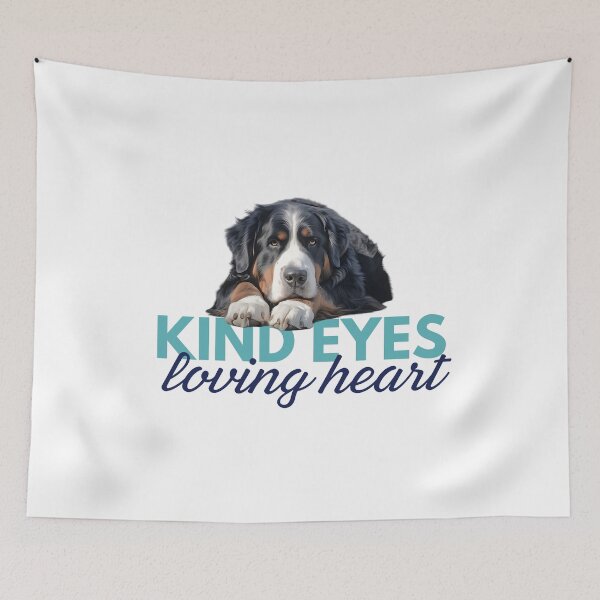 Item preview, Bernese Mountain Dog - Kind Eyes Loving Heart design for bernedoodle and pet lovers designed and sold by TheVirtualSpace.