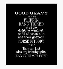 Vintage Cuss Words 2. Funny Curse Profanity - Southern Baptist Mother Approved Photographic Print