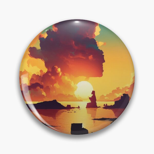 Item preview, Easter Island at Sunset designed and sold by badguyduh.
