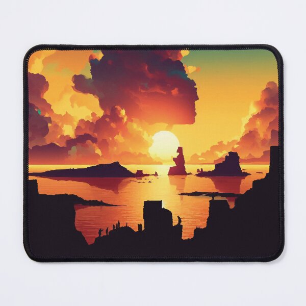 Item preview, Easter Island at Sunset designed and sold by badguyduh.