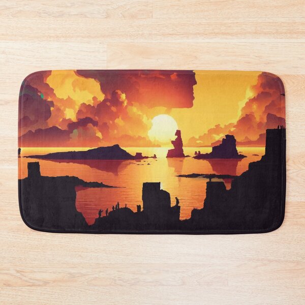 Item preview, Easter Island at Sunset designed and sold by badguyduh.