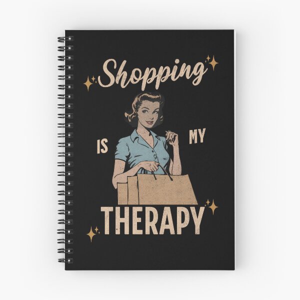 Item preview,  Vintage "Shopping is My Therapy" Retro Woman designed and sold by AmorcitoDesigns.