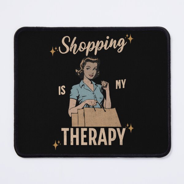 Item preview,  Vintage "Shopping is My Therapy" Retro Woman designed and sold by AmorcitoDesigns.