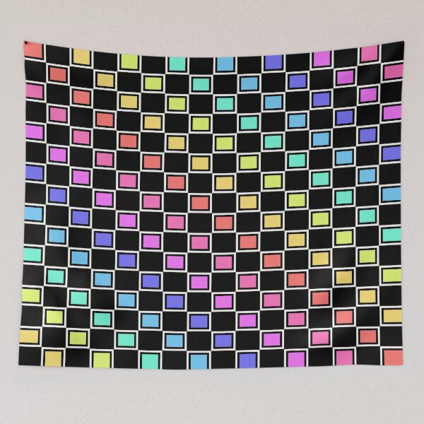 Item preview, Retro Rainbow Checkers designed and sold by BeJolley.