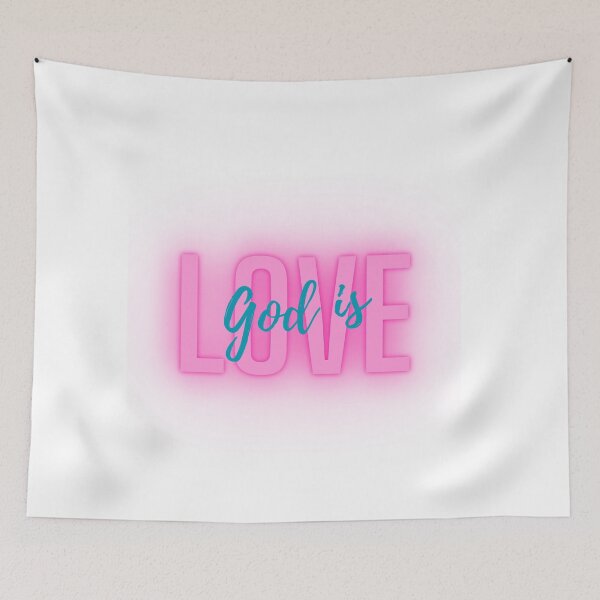 Aperçu de l'œuvre Dieu est amour créée et vendue par DesignGraceLove.