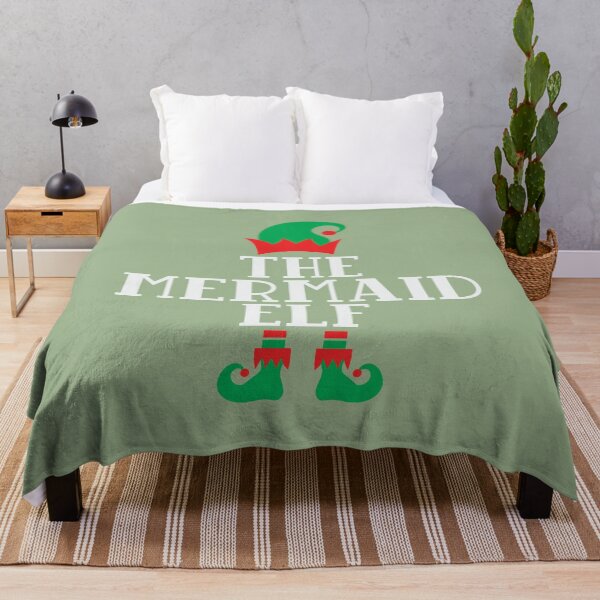 Item preview, The Mermaid Elf Mermaid Christmas Shirt designed and sold by ArtMeetsPizza.