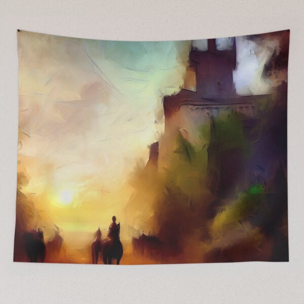 Item preview, Castle at Sunset One designed and sold by Artbytinavaughn.