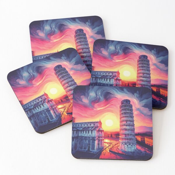 Item preview, Leaning Tower of Pisa at Sunset designed and sold by badguyduh.