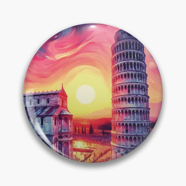 Item preview, Leaning Tower of Pisa at Sunset designed and sold by badguyduh.