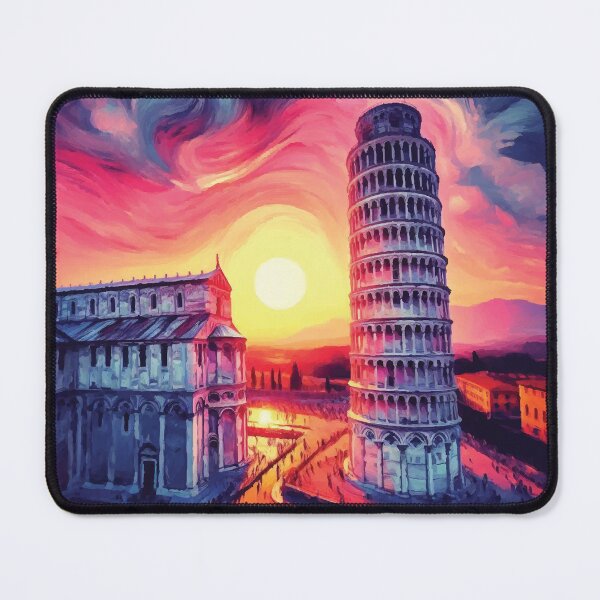Item preview, Leaning Tower of Pisa at Sunset designed and sold by badguyduh.