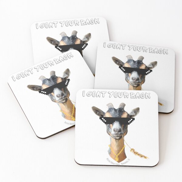 Item preview, Gangster Goat | Cute Goats | Funny Goats | Goat Puns designed and sold by PistolRidgeFarm.