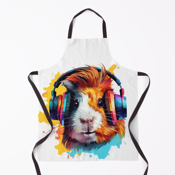 Item preview, Watercolor Headphones Funny Guinea Pig designed and sold by ArtFromBeyond.