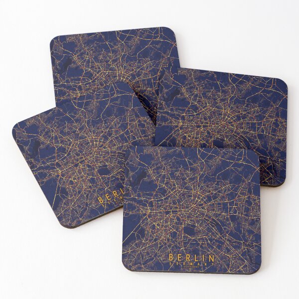 Item preview, Berlin, Germany Map -  City At Night designed and sold by deMAP.