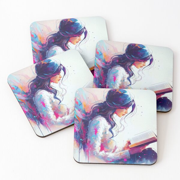 Item preview, Girl reading a book. designed and sold by growing-mom.