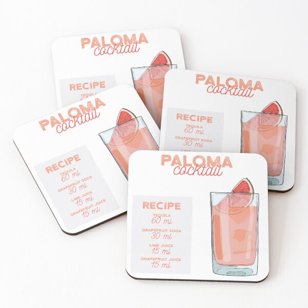 Item preview, Paloma Cocktail Recipe designed and sold by kimberpix.