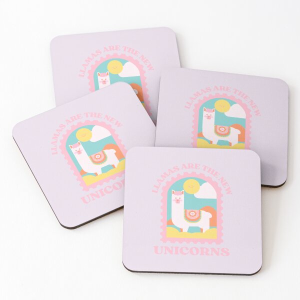 Item preview, Llamas are the New Unicorns | Cute Llama Stamp designed and sold by Kimochi-Shop.
