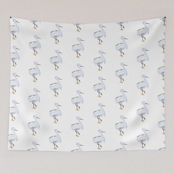 Item preview, Snowy Egret Bird designed and sold by Roy & Tiffany.