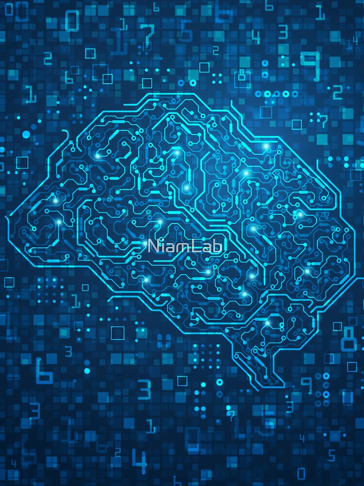 Thumbnail 4 of 4, iPhone Case, machine learning artificial intelligence programming code brain designed and sold by NiamLab.