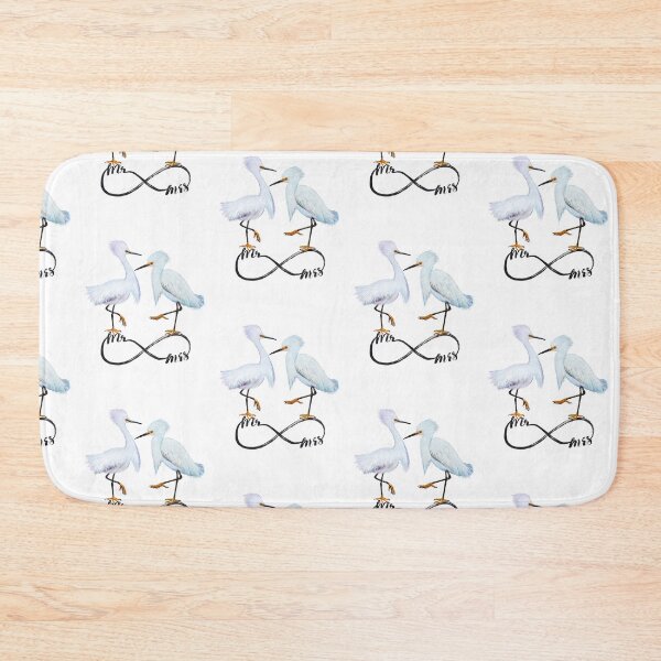 Item preview, Mr and Mrs Snowy Egret Bird designed and sold by Roy & Tiffany.