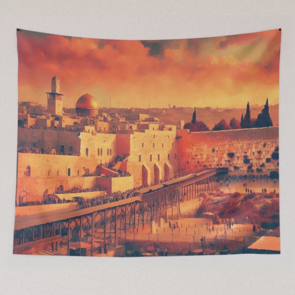 Item preview, The Western Wall at Sunset designed and sold by badguyduh.