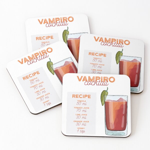 Item preview, Vampiro Cocktail Recipe designed and sold by kimberpix.
