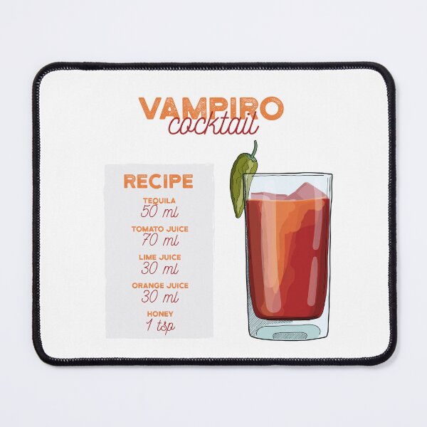Item preview, Vampiro Cocktail Recipe designed and sold by kimberpix.
