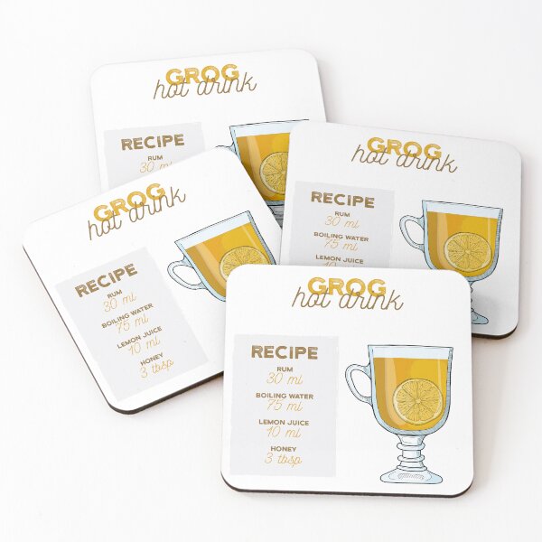 Item preview, Grog Cocktail Recipe designed and sold by kimberpix.