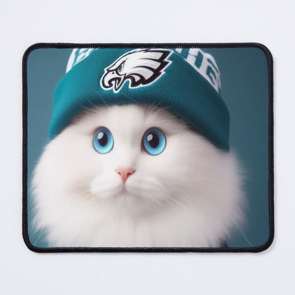 Item preview, White Cat in an Eagles Gear designed and sold by PhillySportz.