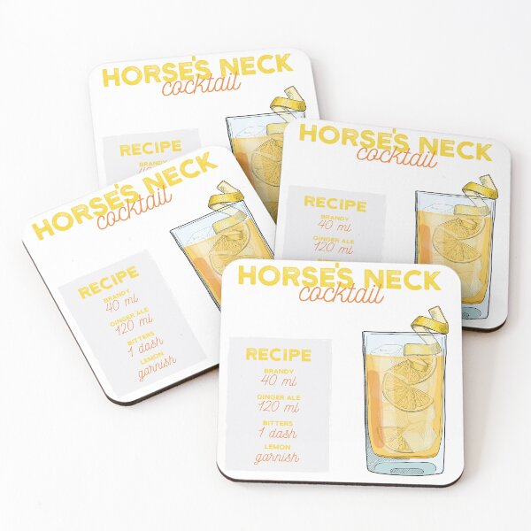 Item preview, Horse's Neck Cocktail Recipe designed and sold by kimberpix.