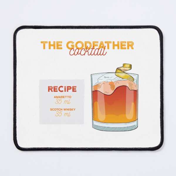 Item preview, The Godfather Cocktail Recipe designed and sold by kimberpix.