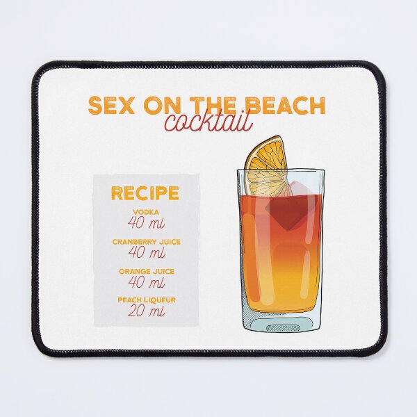 Item preview, Sex on the Beach Cocktail Recipe designed and sold by kimberpix.