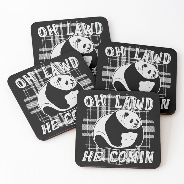 Item preview,  Oh lawd he comin, fat panda plaid designed and sold by J-KAP.