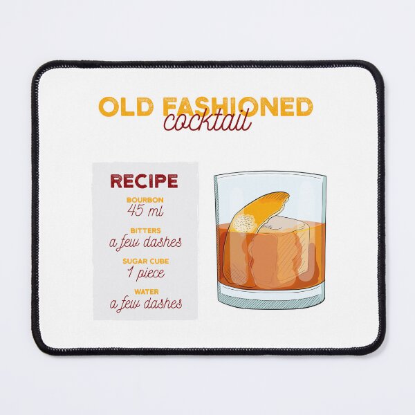 Item preview, Old Fashioned Cocktail Recipe designed and sold by kimberpix.